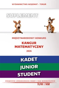 Matematyka z wesołym kangurem - Suplement 2026 (Kadet/Junior/Student)