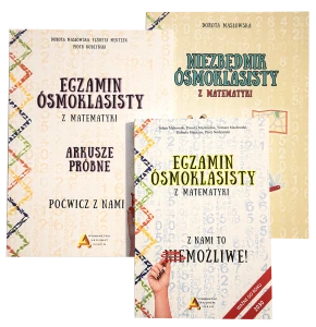 Egzamin ośmioklasisty - Zbiór + Arkusze + Niezbędnik - Mega zestaw